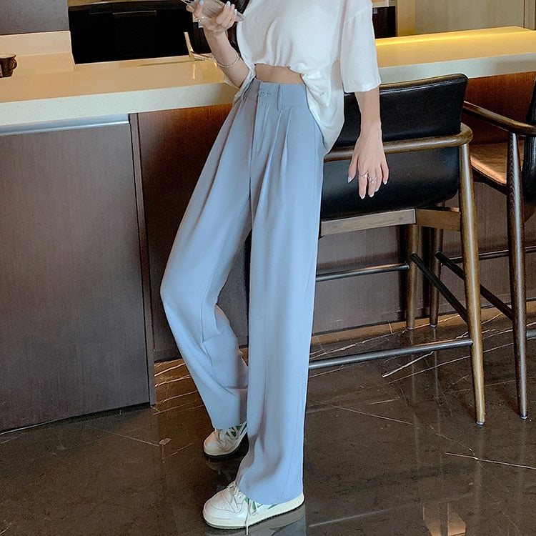 מכנס גזרה גבוהה רחבה