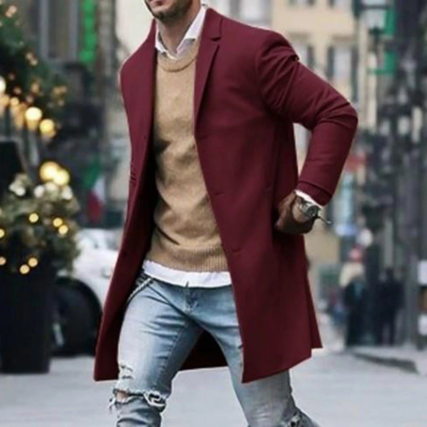 מעיל SLIM FIT ארוך