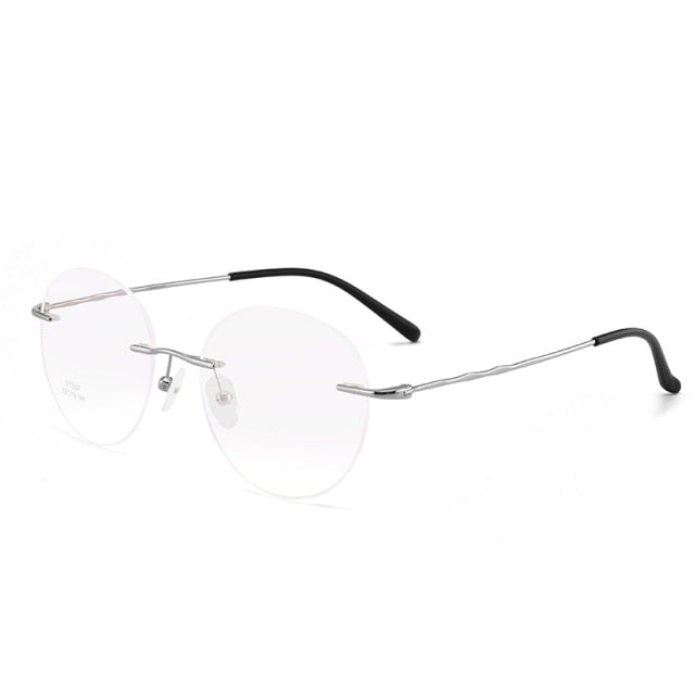 משקפיים מסגרת עגולה טיטניום