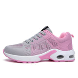 Fashion Air Cushion Women Sneakers Breathable Running Shoes Women Outdoor Fitness Sports Shoes Female Lace Up Casual Shoes flats